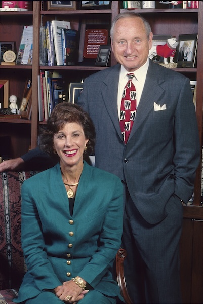 Barbara and Vince Dooley in 1998 (PHOTO: Rick O'Quinn/UGA)