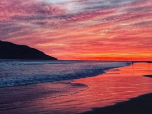 Photo of beautiful sunset in latin american country