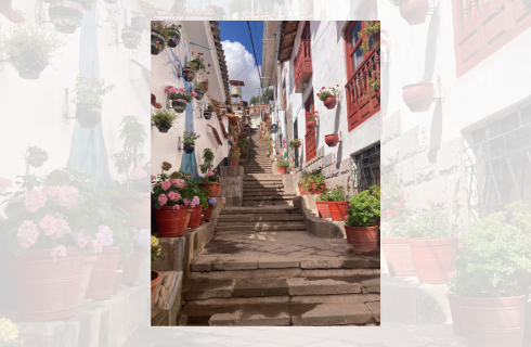 photo of a colorful latin country