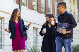 Emily Lawler with Graduate Students