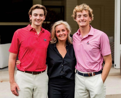 Dorothy Barfield Sifford and her two sons