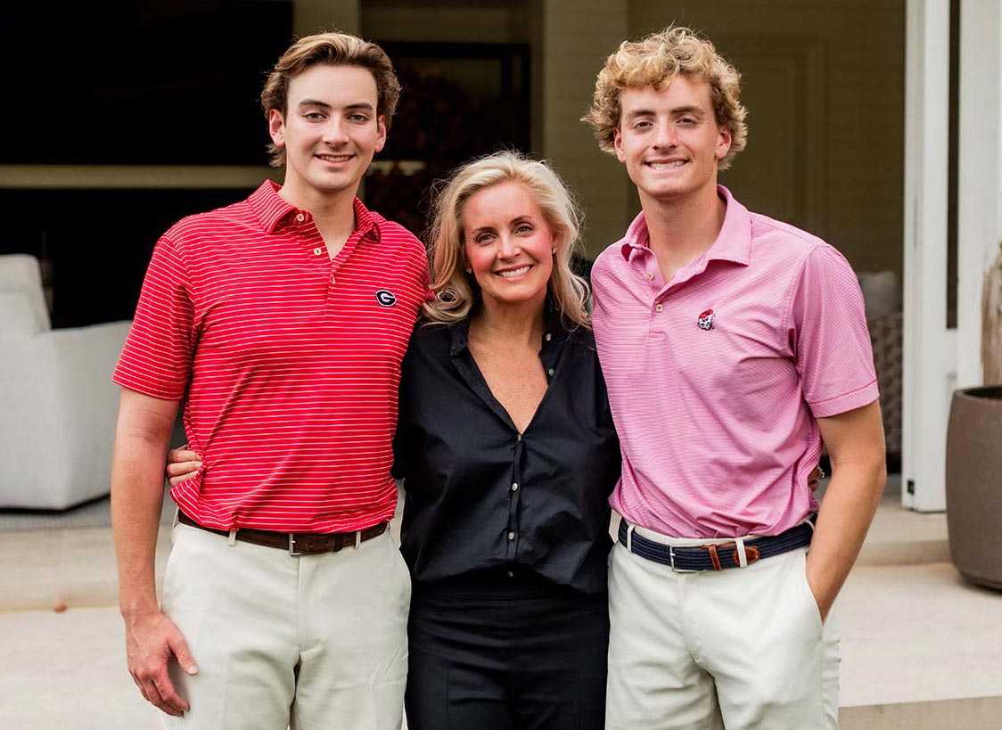 Dorothy Barfield Sifford and her two sons