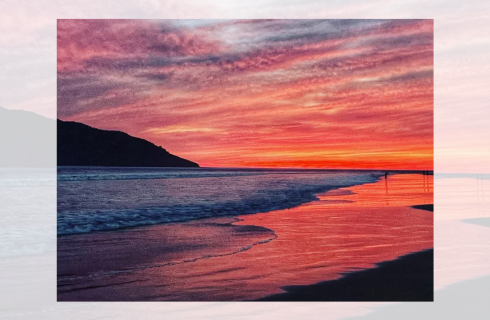 Photo of beautiful sunset in latin american country