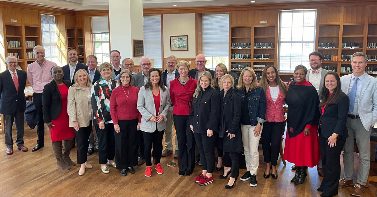 Franklin board gathering for a big group photo