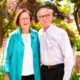 Image: Susan (left) and Charles Dasher stand in the courtyard of the Georgia Center for Continuing Education Center and Hotel in Athens, Georgia. (Photo/Lilli Sosbee)