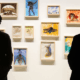 photo of people looking at an art gallery