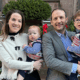 Brian and Kristine Quinif pose with their family.