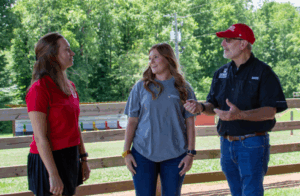 photo of Dean Place w/ CAES students