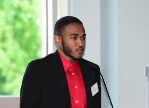 Cyrus Townsend speaks to Coca-Cola First Generation Scholars