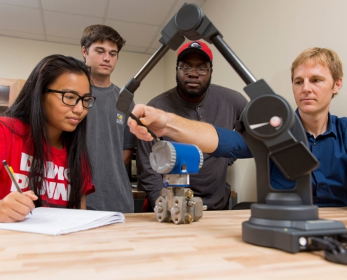 students with CDIS plotter