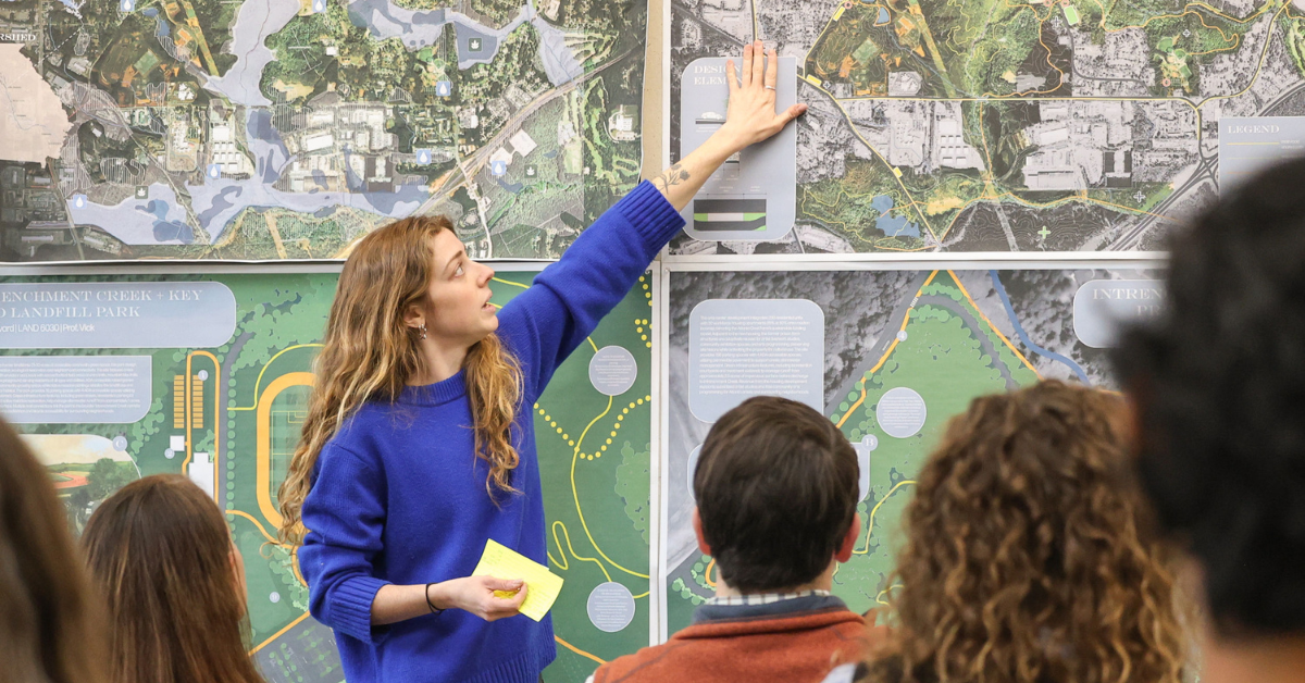 CED students at Critique Week