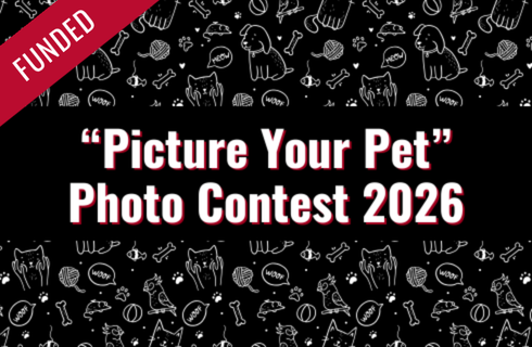 graphic that says Picture Your Pet Photo Contest 2026