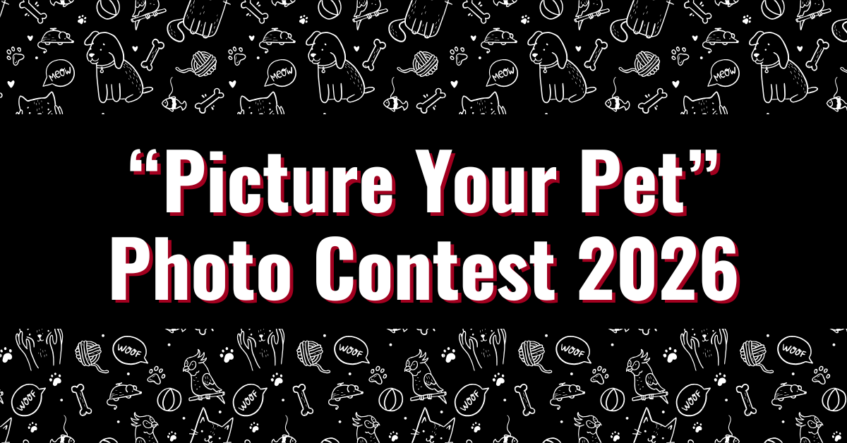 Picture Your Pet Photo Contest 2026 CVM Pet Photo Contest GaFunder Header Graphic 2026 