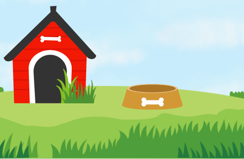 Dog bowl progress bar. There are no bones so far.