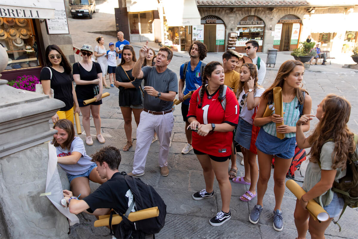 A UGA landscape architecture class in Cortona, Italy