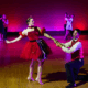photo of students dancing