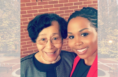 Dr. Gadson with Mary Frances Early