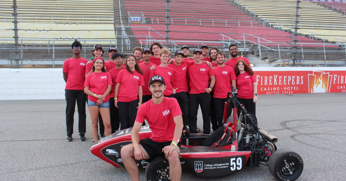 ENGR UGA Motorsports GaFunder Header Graphic UGA Motorsports students