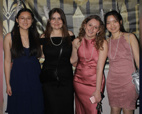 Alyssa Wood, XChanged Life president, with students at the XChanged Life formal on Friday, March 14th, 2025.