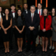 President Morehead and student ambassadors at Presidents Club Reception