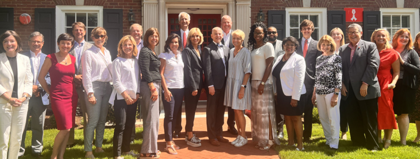 UGA Foundation Board of Trustees members met with UGA President Jere W. Morehead (fourth from right) at Delta Hall in Washington, D.C., as part of their annual meeting from June 8 – 10.