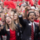 UGA students cheer in Sanford Stadium during the UGA-Samford game on Sep. 10, 2022.