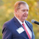 Doug Ivester speaks at the dedication of the Ivester Institute.