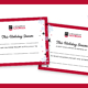 graphic of two Holiday Gift Guide certificates