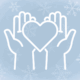 icon of hands with a heart