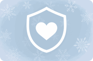 icon of shield with heart