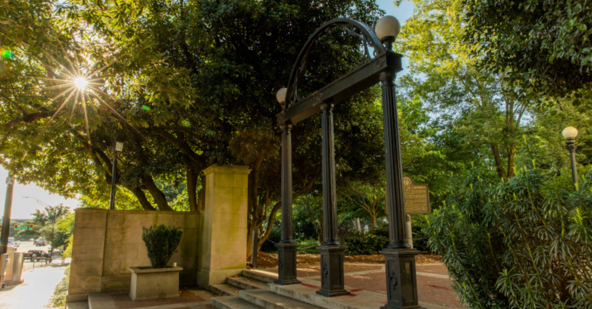 photo of uga's arch