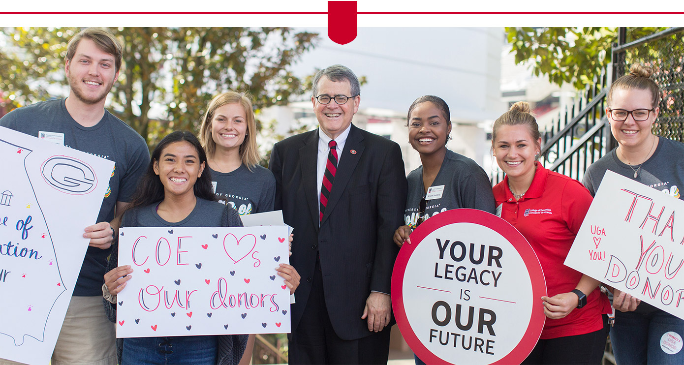 President Jere W. Morehead at Thank A Donor Day