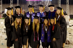 Dr. Espelie’s left is Joey Sharp, Omar Martinez, Daniel Baker, Meghan Marshburn, Sarah Huber, Carley Borrelli, Alia Church, Sarah Premji, Candace Flagg, Charli Cohen