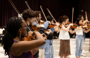 photo of music students performing