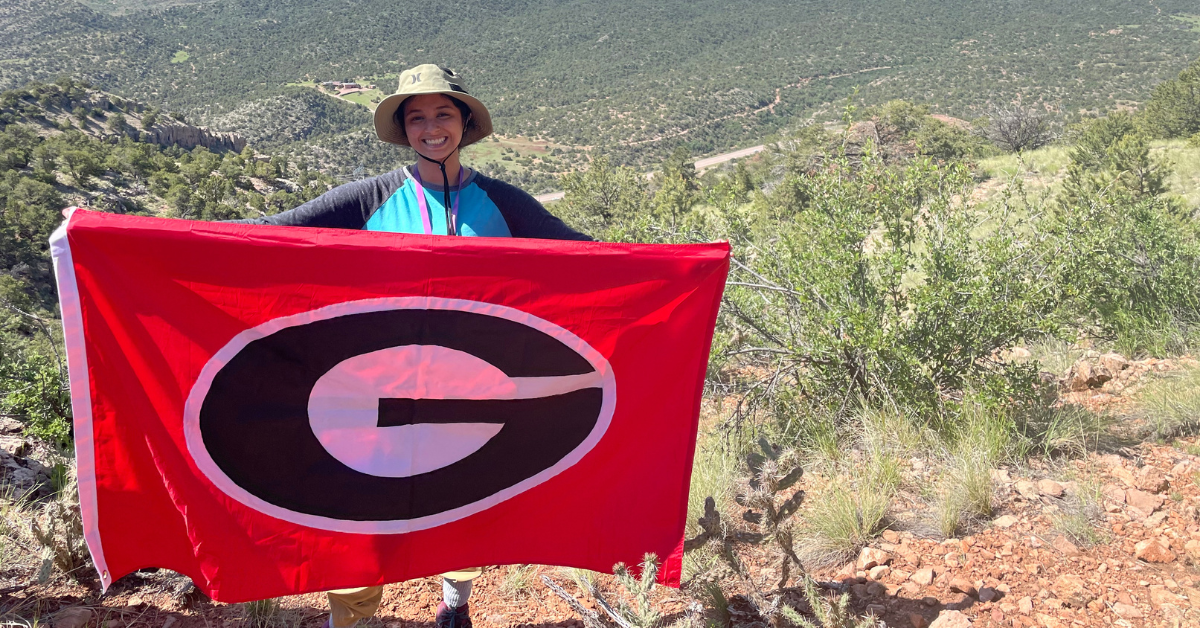 photo of uga student traveling
