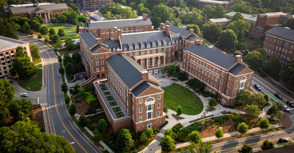 photo of an aerial view of Terry College