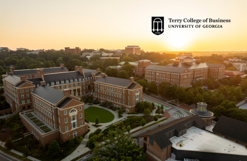 aerial photo of Terry College of Business