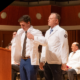 photo of Pharmacy student receiving their white coat