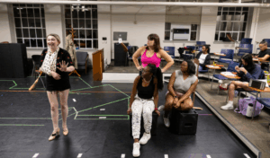 photo of theatre students performing