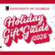 graphic with snowflakes that says Holiday Gift Guide 2026