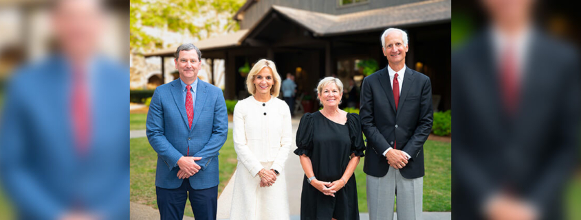 The UGA Foundation Board of Trustees leadership pose for a photo