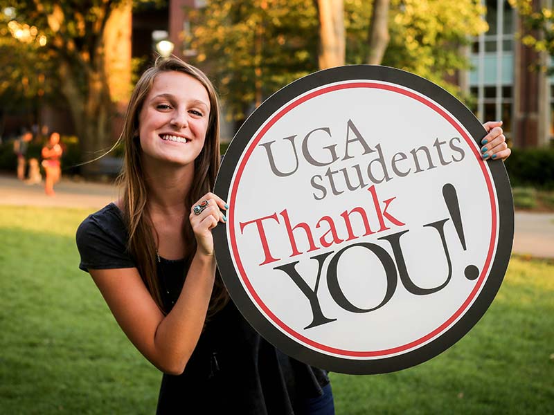UGA Students Thank You